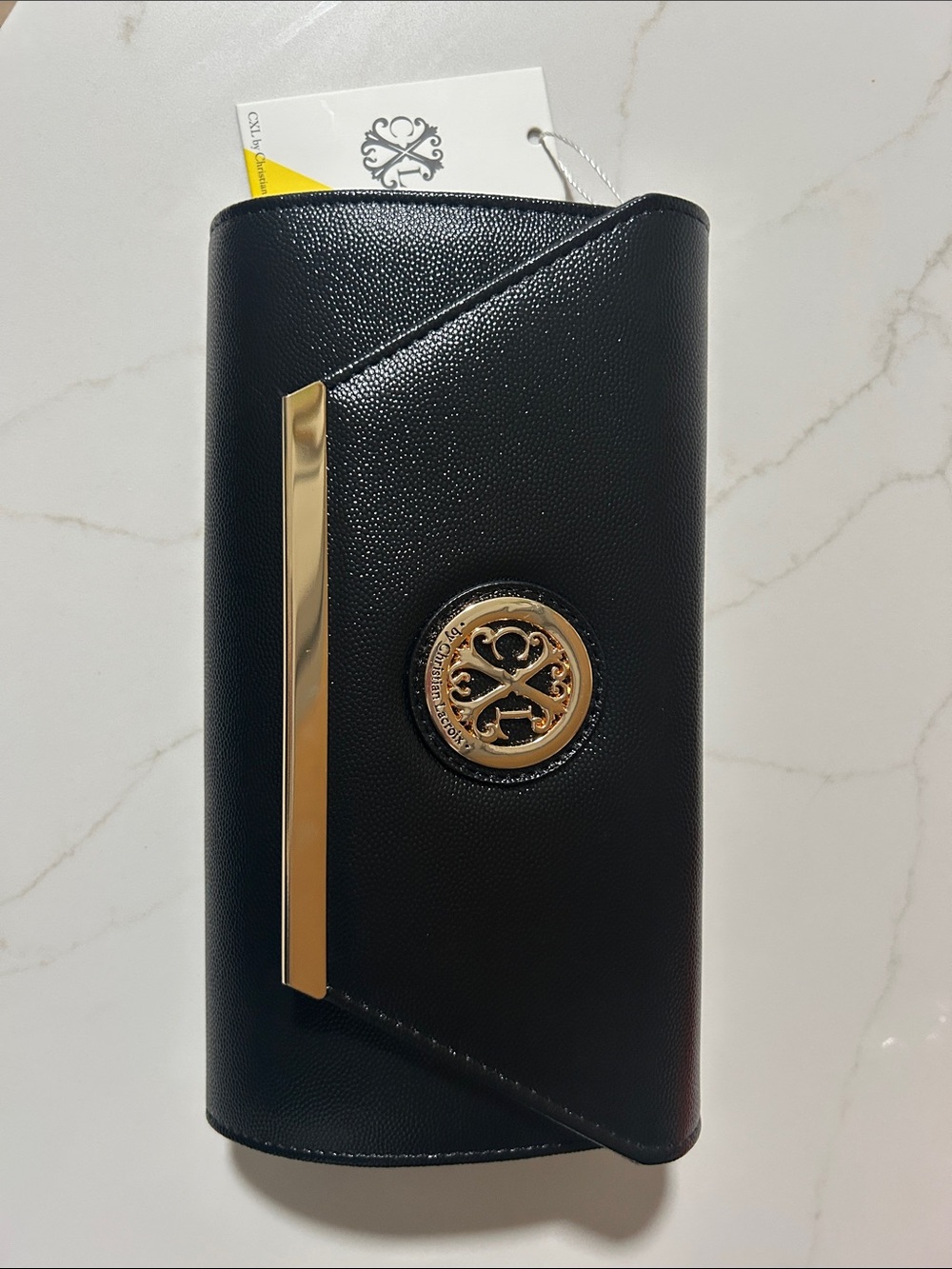 CXL by Christian Lacroix Large Black Clutch
